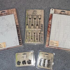 Tim Holtz Grungeboard and Metal Embellishments Set